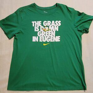 Mens XL Regular Fit Nike Oregon Ducks Green T Shirt